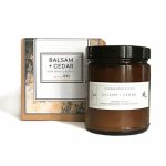 Nicole Rose Studio: Balsam + Cedar Soy Wax Candle – A Handcrafted Journey into Tranquility